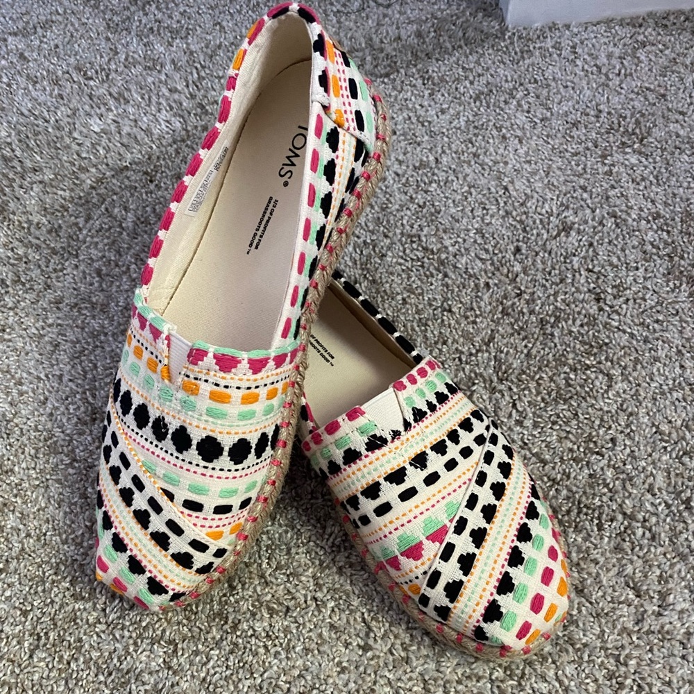 TOMS alpargata platform rope